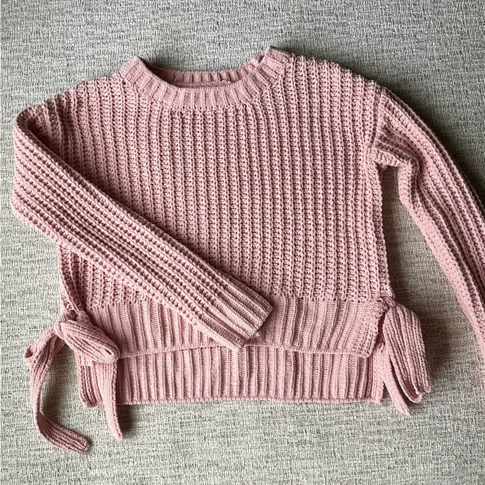 Candies Girls Pink Chunky Knit Sweater Size XS